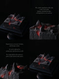 Load image into Gallery viewer, Brand story collage for Fire of Love, an architecture-inspired strawberry vanilla mousse cake handcrafted by BUJIO.