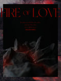 Load image into Gallery viewer, Sculptural detail inspired by volcanic landscapes on Fire of Love mousse cake.