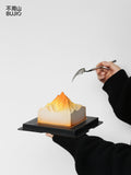 Load image into Gallery viewer, Close-up view of Up to the Radiance highlighting its sculptural mountain form.