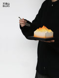 Load image into Gallery viewer, Handcrafted surface texture of Up to the Radiance mousse cake.